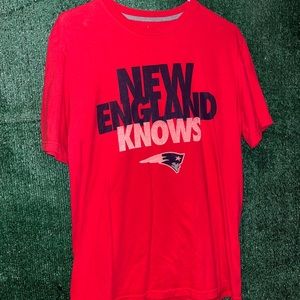 New England Patriots “New England Knows” NIKE Shirt L NFL Tom Brady Boston MA